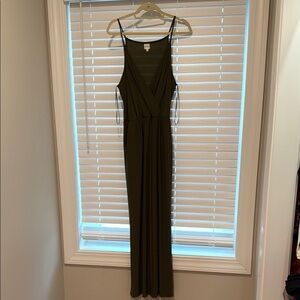 Elegant Olive Green jumpsuit